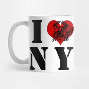 I Love NY drama face Mug